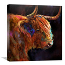 Horns of Highland Canvas
