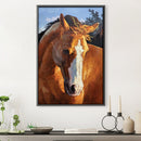 Horse in Wild Oil Painting