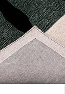 Horse Rider Pattern Beige And Black Hand Tufted 5x8 Wool Rug