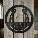 Custom Metal Wall Art - Personalized Horse Farm Sign