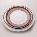 Horsebit pink & brown decorbites bone china tableware set dining room