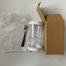 Hourglass pickle and olive dispenser jar with slicer for kitchen