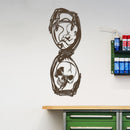 Hourglass with Skull Sign