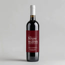 House Warming Title Wine Label