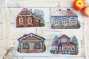 Houses. Magnets SR-706 Counted Cross Stitch Kit