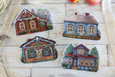 Houses. Magnets SR-706 Counted Cross Stitch Kit
