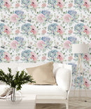 Flowers and Succulents Wallpaper