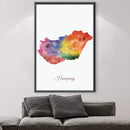 Hungary Rainbow Canvas