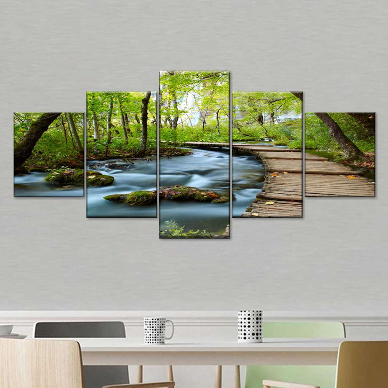 Boardwalk In The Forest Wall Art