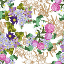 Pink and Violet Flowers Wallpaper