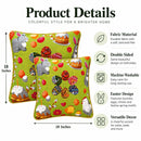 Set of 2 Easter Eggs with Bunny, Chicks and Willow Tree Throw Pillow Covers