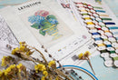 Hydrangea Blooms L8065 Counted Cross Stitch Kit