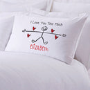 I Love You This Much Personalized Sleeping Pillowcase