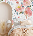 Stylish Pink Flowers Wallpaper Smart