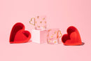 Gold Heart Glass Coffee Mug