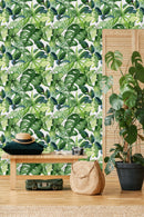 Fashionable Green Monstera Wallpaper Vogue