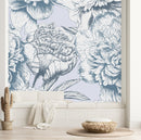 Grey Peonies Wallpaper