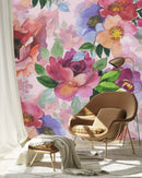 Stylish Watercolor Flowers Wallpaper Tasteful High-Quality