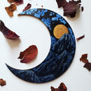 Unfinished Wood Crescent Moon Shape | DIY Celestial Night Sky Craft Cutout | Up to 36"