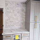 Lew's Square Bar Cabinet Knobs and Handles in Brushed Brass