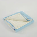 Ice silk cooling blanket light blue & white bedroom comforter