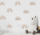 Retro Rainbows - Fabric Nursery Wall Art Decals