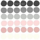 Colorful Watercolor Polka Dots - Fabric Nursery Wall Art Decals