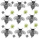 Scandinavian Botanical Plants - Fabric Nursery Wall Art Decals