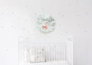 *YOU CREATE* - Wooden Themed Name Tag - Fabric Nursery Wall Art Decals - Personalized By You