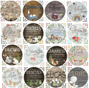 *YOU CREATE* - Wooden Themed Name Tag - Fabric Nursery Wall Art Decals - Personalized By You