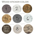 *YOU CREATE* - Wooden Themed Name Tag - Fabric Nursery Wall Art Decals - Personalized By You
