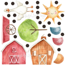 Farm Animals and Friends - Fabric Nursery Wall Art Decals