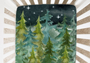 Night-Time Woodland Forest - Minky / Jersey Crib Sheets