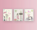 French Paris Metro Set - Luster Paper Nursery Wall Art Prints