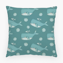 Blue Ocean Whales - Artisan Baby Pillows