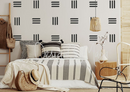 Modern Zebra Lines - Fabric Nursery Wall Art Decals