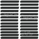 Modern Zebra Lines - Fabric Nursery Wall Art Decals