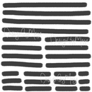Modern Zebra Lines - Fabric Nursery Wall Art Decals