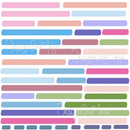 Scandinavian Confetti Lines - Fabric Nursery Wall Art Decals