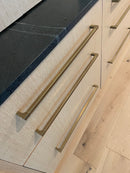 Lora Aged Brass Drawer and Appliance Pulls