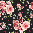 Dark Wallpaper with Red Roses
