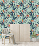 Fashionable Exotic Flowers Wallpaper Fashionable