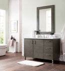 James Martin Metropolitan 48" Dual Mount Single Bathroom Vanity, Silver Oak