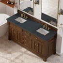 James Martin Brookfield 72" Double Bathroom Vanity, Honey Oak