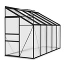 [04X10FT] IKY Premium Anthracite Aluminum Walk-In Greenhouse With Galvanized Base Frame (95247513)