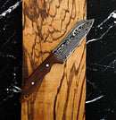 Hand forged Damacus steel/ seax-style blade/ bushcraft knives / camping gear