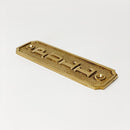 Brass Door Sign "Pull" 5-1/2 in. Vintage Door Plaque