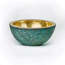 Brass Vessel Sink For Bathroom, Blue Patina Brass Sink with Faucet