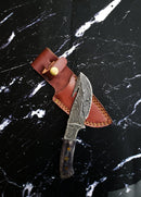 Damascus Skinning Gut hook, Hunting knife  TD-221