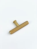 Brass Solid "Texture No.2" Knurled Drawer Pulls and Knobs in Satin Brass